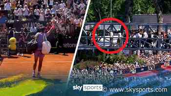 Nadal receives standing ovation in Rome and waves to a sea of fans!