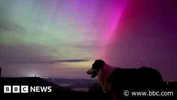 Devon and Cornwall skies lit up by Northern Lights