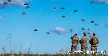 UK paratroopers swoop from sky in Russia's back yard in defiant NATO exercise despite Putin's posturing