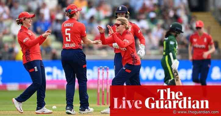 England beat Pakistan by 53 runs: first women’s T20 cricket international – live