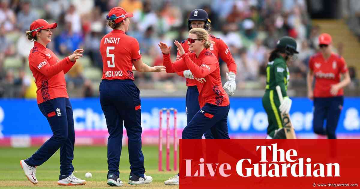 England beat Pakistan by 53 runs: first women’s T20 cricket international – as it happened