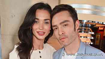 Ed Westwick cosies up to his fiancée Amy Jackson as they lead the stars attending Apple TV+ BAFTA brunch