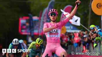 Pogacar stretches Giro lead with stage eight victory