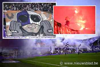 IN BEELD. Tifo’s, Bengaals vuur en véél rook: Anderlecht-fans zorgen voor helse sfeer voor levensbelangrijke wedstrijd tegen Genk
