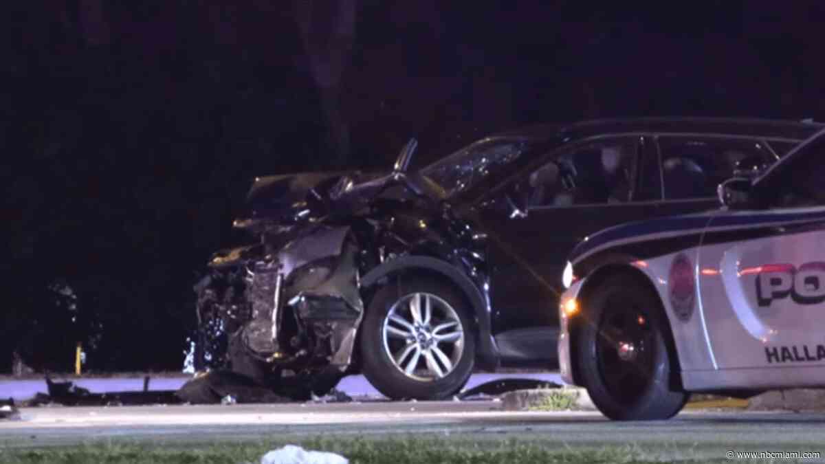 Driver killed, suspects in custody after Pompano Beach crash