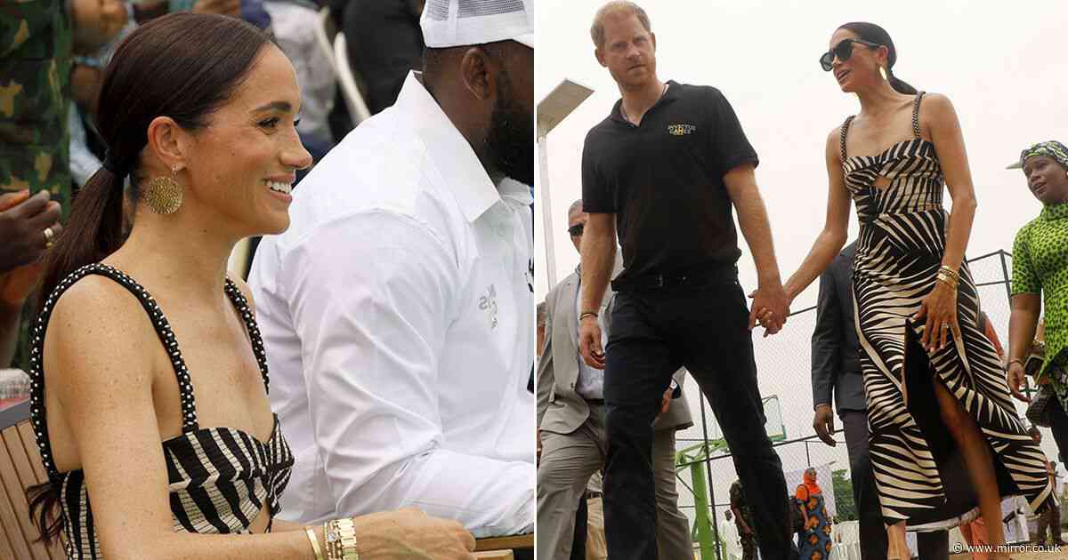 Meghan Markle wears £2,275 designer sundress in blistering heat on Nigeria trip with Prince Harry