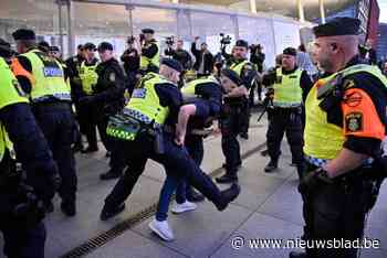 Politie pakt pro-Palestijnse demonstranten op buiten arena Eurovisiesongfestival, onder wie Greta Thunberg