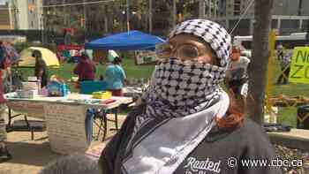 Pro-Palestinian encampment at U of Winnipeg campus will remain until demands met: organizer
