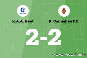 Cappellen FC sleept gelijkspel uit de brand in de uitwedstrijd tegen Jong KAA Gent