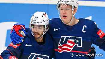 Gaudreau leads Team USA to 6-1 win over Germany