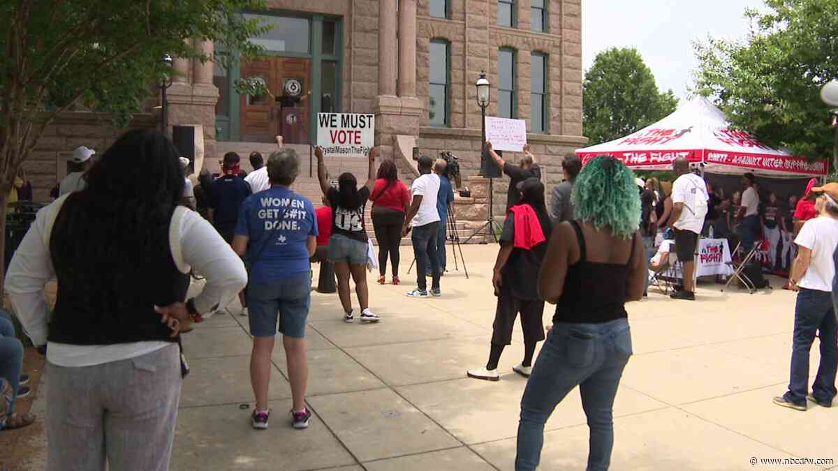 Supporters rally for Crystal Mason after DA appeals ruling to overturn illegal voting conviction