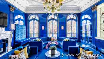 Boston's most expensive home lists for $29.9M: Historic mansion has cobalt blue room, zebra-print carpet, rainbow staircase and skull décor