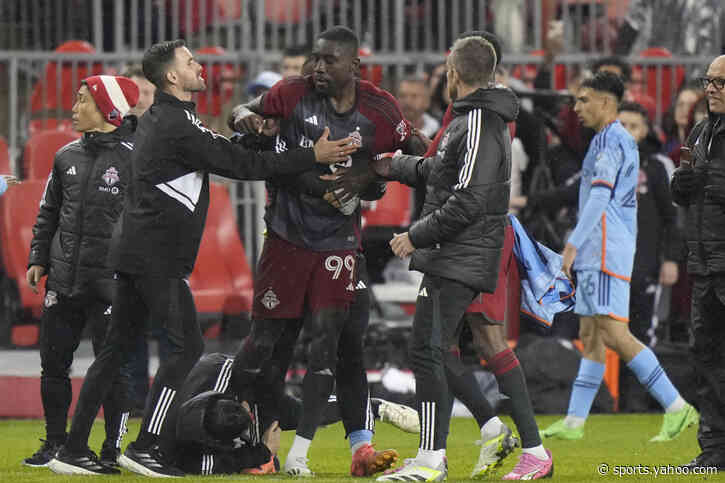 Brawl breaks out after New York City tops Toronto 3-2