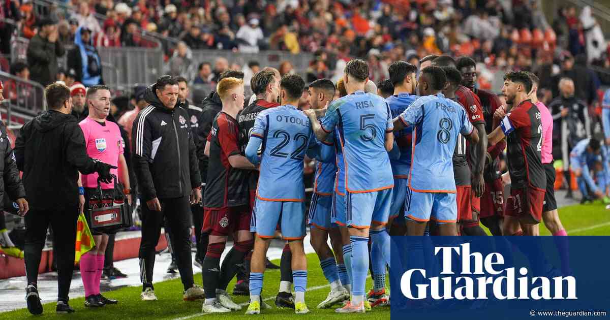 Chaotic melee breaks out after NYCFC hold on to beat Toronto at BMO Field