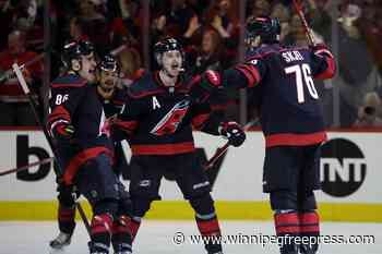 Hurricanes avoid being swept with late power play goal in 4-3 victory