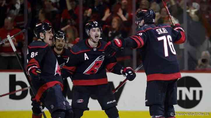 NHL roundup: Hurricanes avoid being swept with 4-3 win over Rangers