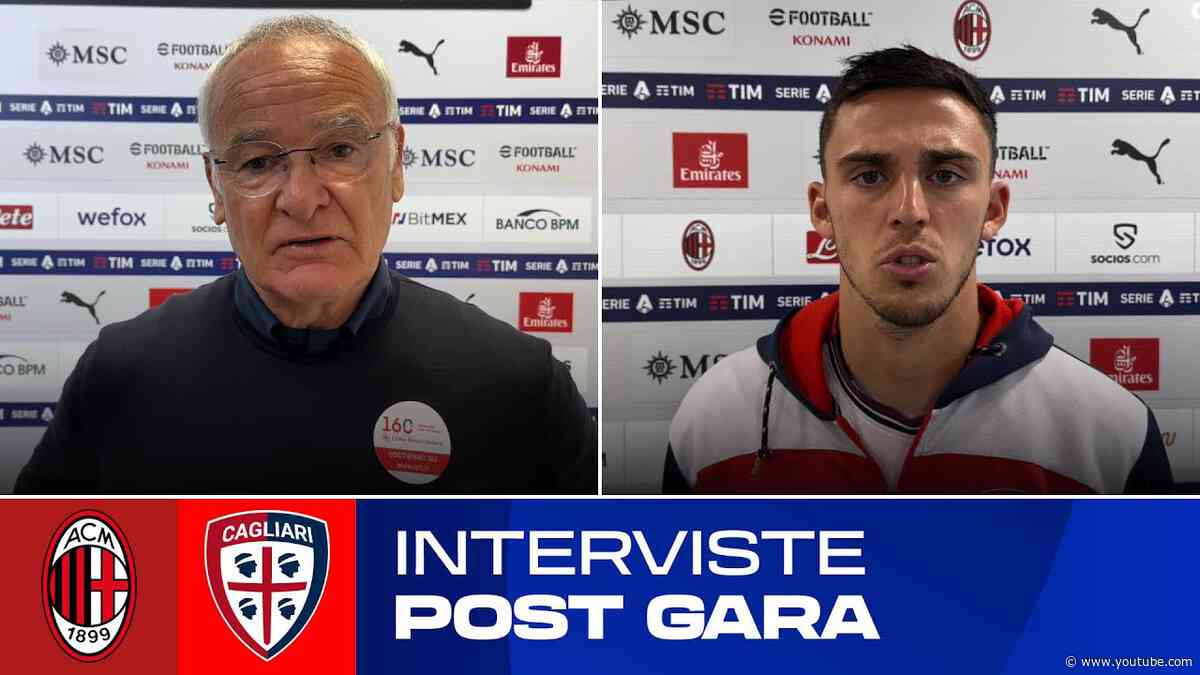 🎙 POST GARA | Ranieri e Zappa dopo Milan-Cagliari | SERIE A TIM