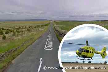Women airlifted to hospital after crash near Burnley