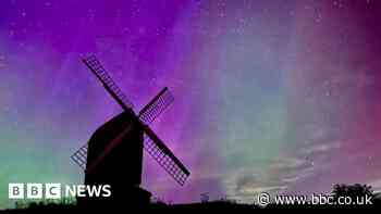 Northern Lights illuminate the East of England