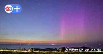 Polarlichter in Heidkate bei Kiel an der Ostsee zu sehen