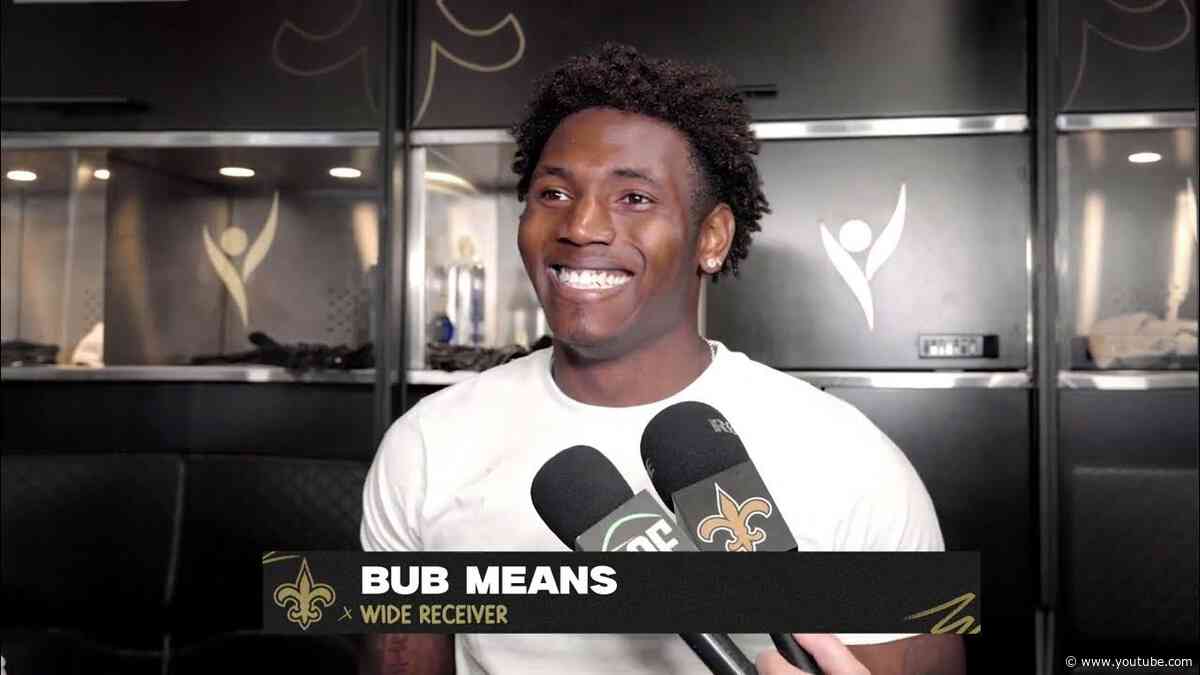 Bub Means interview | Saints Rookie Minicamp 5/11/2024