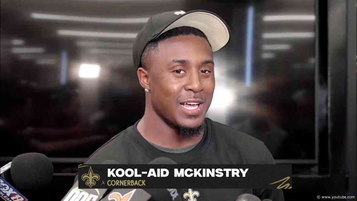 Kool-Aid McKinstry interview | Saints Rookie Minicamp 5/11/2024