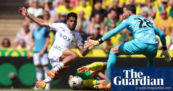 Norwich miss chance to build advantage after draw with Leeds in playoff