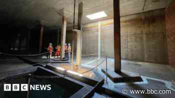 Huge underground reservoir drained for 'deep clean'