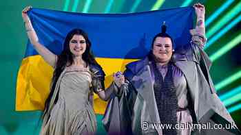 Ukraine soared to third place in Eurovision with religious-themed song of hope Teresa & Maria - at the same time Kharkiv was bombarded by the Russians