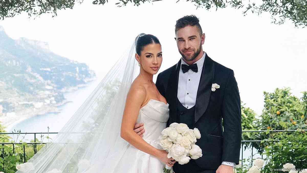 Fans point out odd details in influencer Tobi Pearce and Rachel Dillon's wedding photo: 'Looks AI generated'