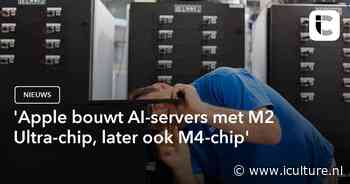 ‘Apple bouwt AI-servers met M2 Ultra-chip, later ook M4-chip’