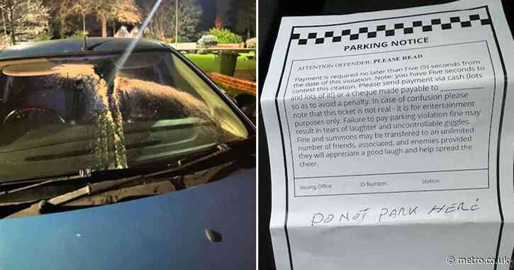 Glue and flour thrown on healthcare workers’ cars in parking row