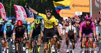 Zinderende ontknoping in Giro: finish ligt paar meter te ver voor vluchter, Olav Kooij slaat keihard toe