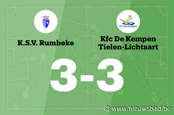 SV Rumbeke en FC De Kempen delen de punten