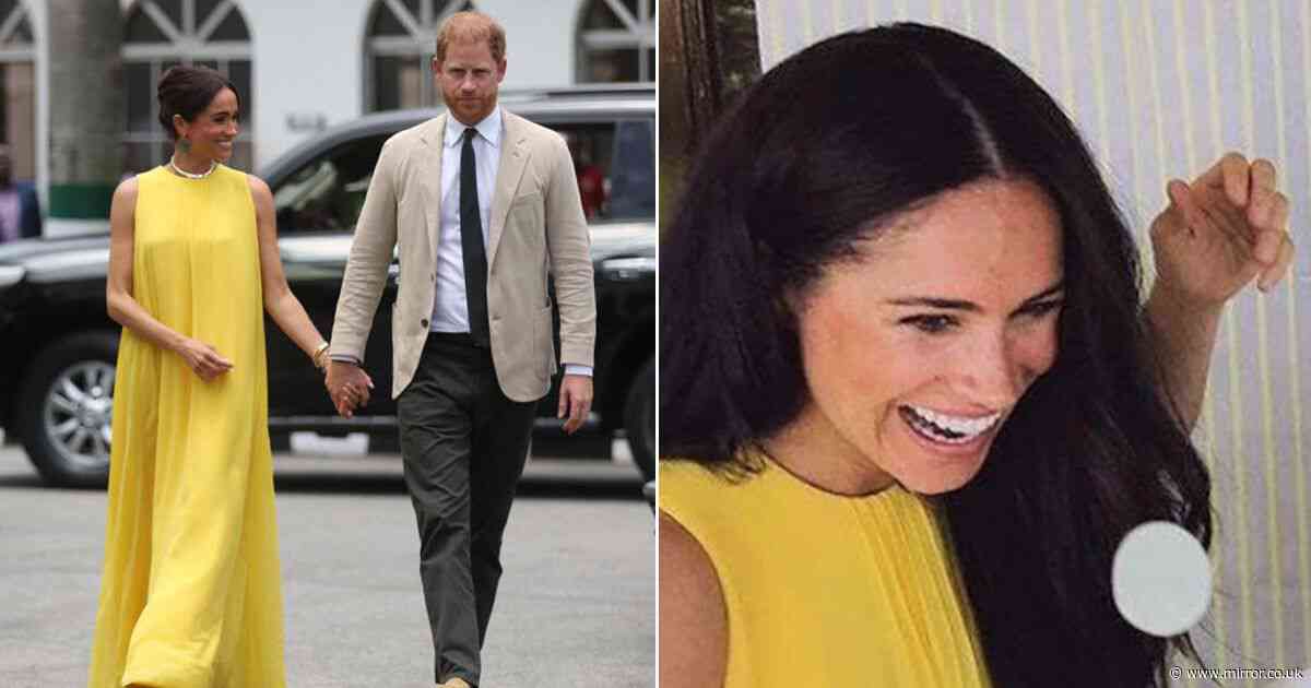 Meghan Markle recycles yellow pregnancy reveal dress to mark Mother's Day on Nigeria trip