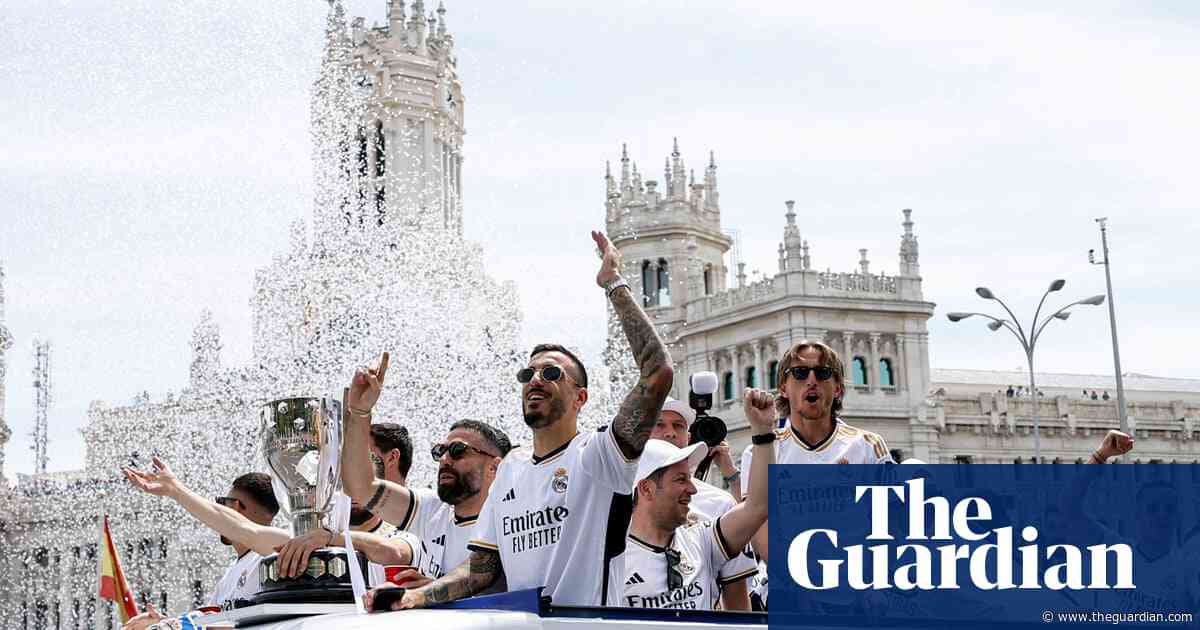 Real Madrid celebrate 36th La Liga title with bus parade – video