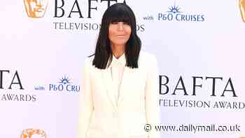 Claudia Winkleman shows off her trademark fringe as she attends the BAFTA Television Awards 2024 in a cream trouser-suit