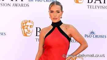 Lottie Tomlinson exudes elegance in a sweeping red floor-length gown as she joins the stars at the BAFTA Television Awards 2024