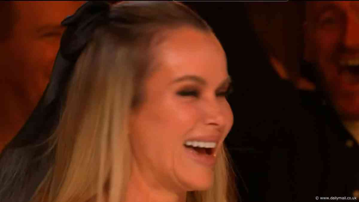 Britain's Got Talent: Amanda Holden awards her Golden Buzzer to Japanese comedian Nabe who uses his HAIR to impersonate Simon Cowell... but viewers claim she 'wasted' the honour