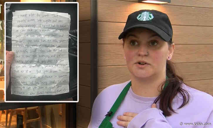 'Changed my life': Starbucks barista seeks stranger who left note before Mother's Day