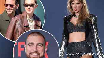 Taylor Swift's boyfriend Travis Kelce and friends Gigi Hadid and Bradley Cooper attend her final Paris show