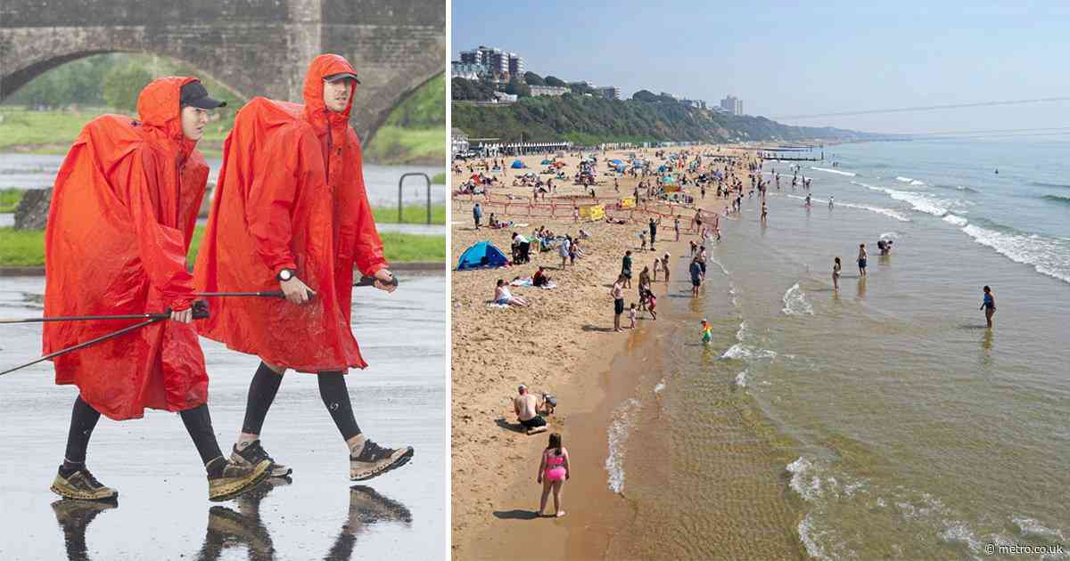 UK will be drenched in washout weather but a 24C scorcher is just round the corner