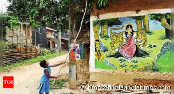 Bengal village embraces artwork on walls, but shuns poll graffiti