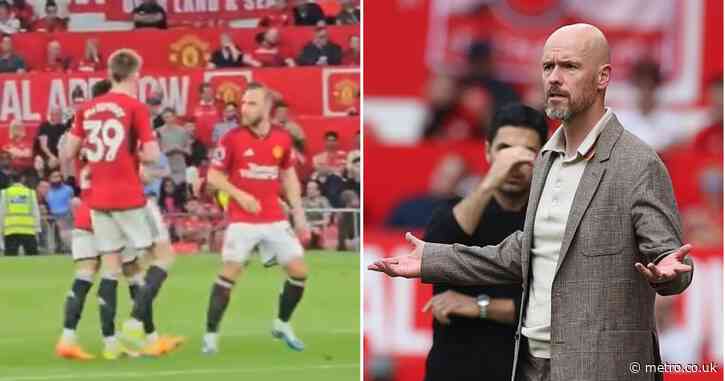 Manchester United star throws strop at Erik ten Hag during Arsenal defeat