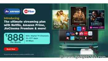 Jio Introduces Rs. 888 ‘Ultimate Streaming Plan’, Offers 15+ OTT Subscriptions for JioFiber, AirFiber Postpaid Customers
