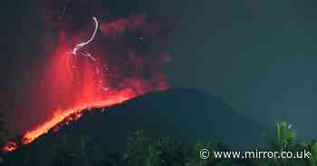Volcano warning: Mount Ibu erupts and thick ash fills sky - locals told not to go within three miles of crater