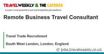 Travel Trade Recruitment: Remote Business Travel Consultant