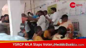 Viral Video Shows YSRCP MLA’s Shocking Scuffle With Voter In Andhra Pradesh Polling Booth