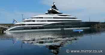 Locals left amazed as luxury £288million superyacht Kismet docks at Scottish harbour