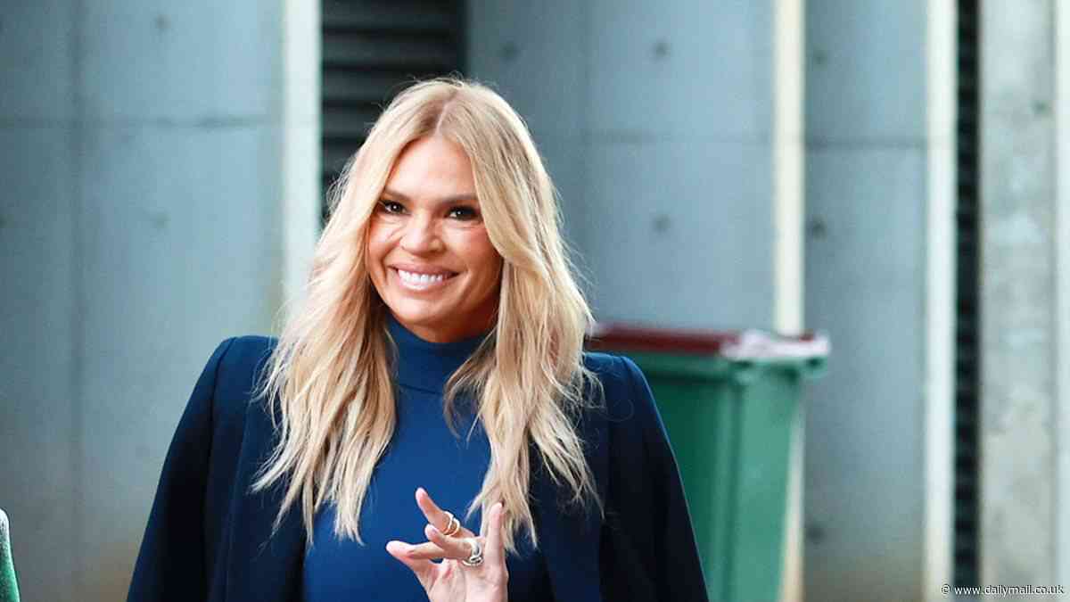 Sonia Kruger stuns in a blue jumpsuit while pregnant Jules Robinson flaunts her bump as they lead the Australian Fashion Week 2024 celebrity arrivals